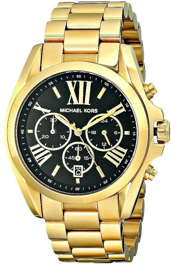 Наручные часы MICHAEL KORS Bradshaw, черный, золотой — фото 1