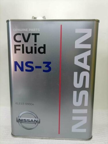 Трансмиссионное масло NISSAN CVT Fluid NS-3, 4л, артикул KLE53-00004 ...