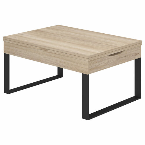 Журнальный стол-трансформер Сириус 2 (04) Дуб Кронберг/Черный, 85х60х43 см