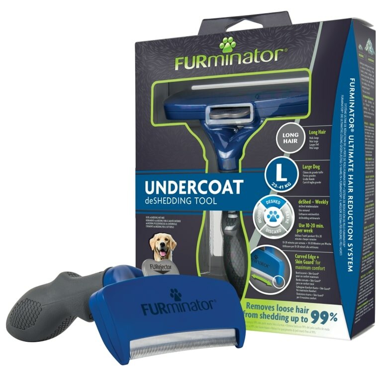 FURminator Long Hair для длинношерстных пород собак 10 см.