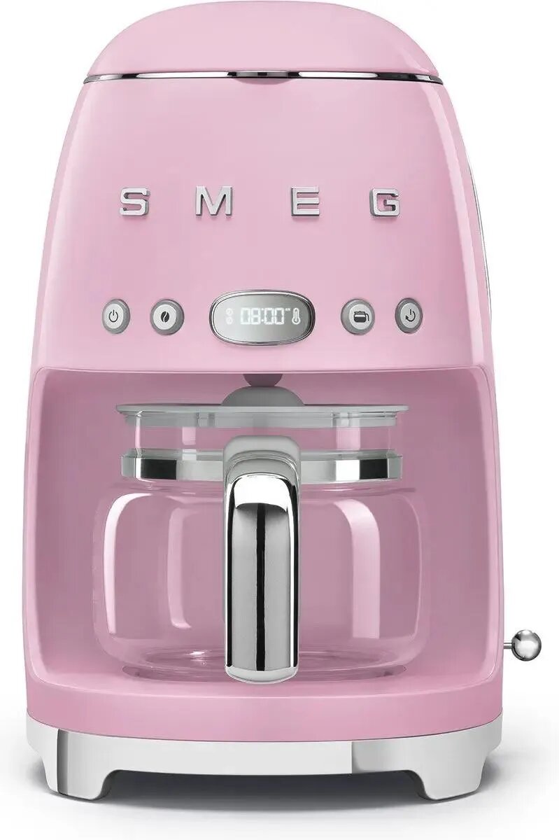 Кофеварка капельная SMEG DCF02PKEU розовая 15 бар автооткл подсветка