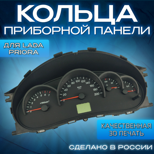 Кольца на приборную панель для LADA Priora Kalina