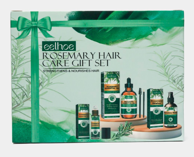 Эфирное масло для волос EELHOE с розмарином против выпадения волос маска и ролик для волос