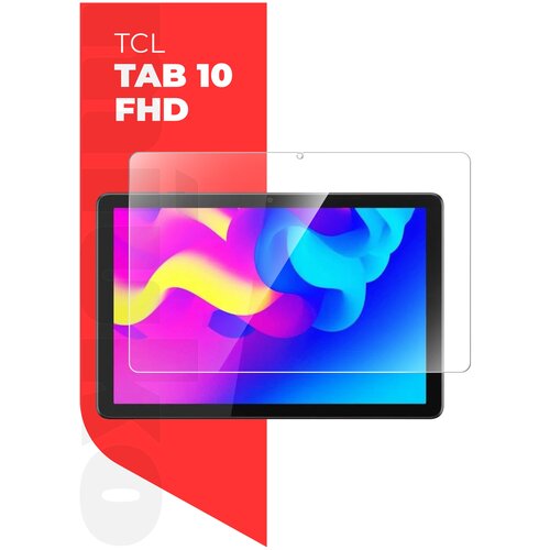 Защитное стекло на TCL TAB 10 FHD 10.1 на Экран, (гибридное: пленка+стекловолокно), прозрачное силиконовая клеевая основа тонкое Hybrid Glass, Miuko защитное стекло на valve steam deck стим дек на экран гибридное пленка стекловолокно прозрачное силиконовая клеевая основа hybrid glass miuko