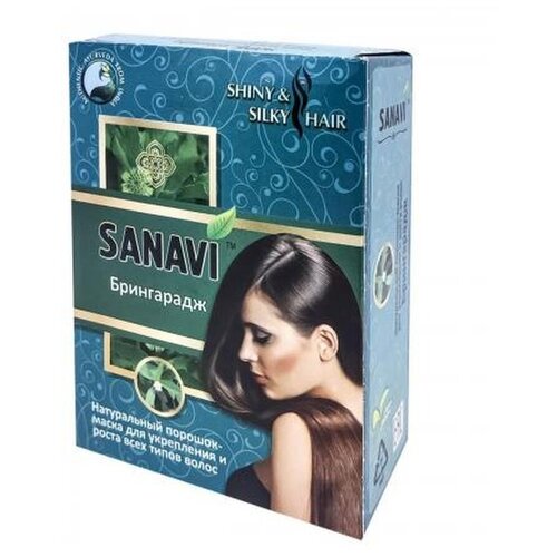 Порошок-маска для ухода за волосами брингарадж/ Sanavi /100гр/