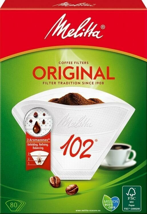 Фильтры для кофе 102 Melitta Original 80 шт. (Из Финляндии)