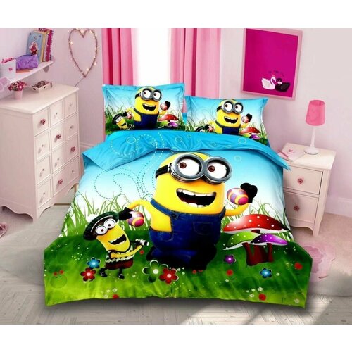 Комплект Детского постельного белья HAPPY (Миньоны)1.5