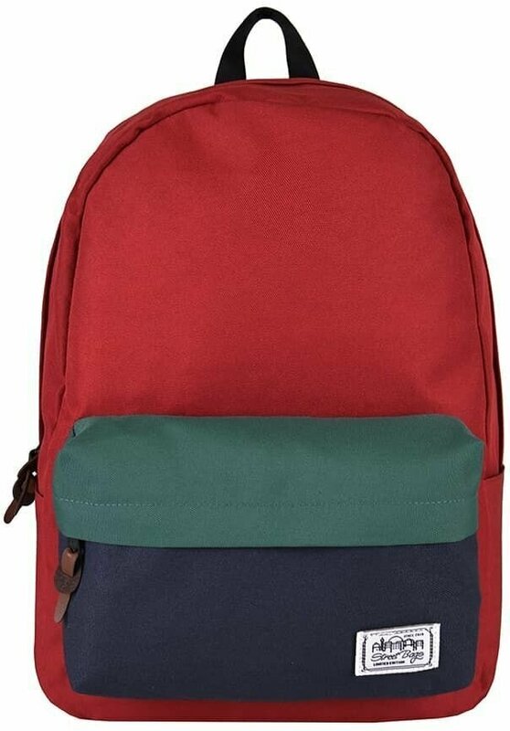 Рюкзак / Street Bags / 7211 Комби цвета 41х12х30 см / бордово-зелёно-тёмно-синий