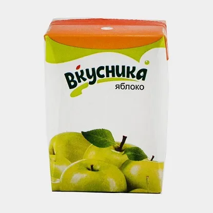 Напиток сокосодержащий "Вкусника" яблочный 0,2 л