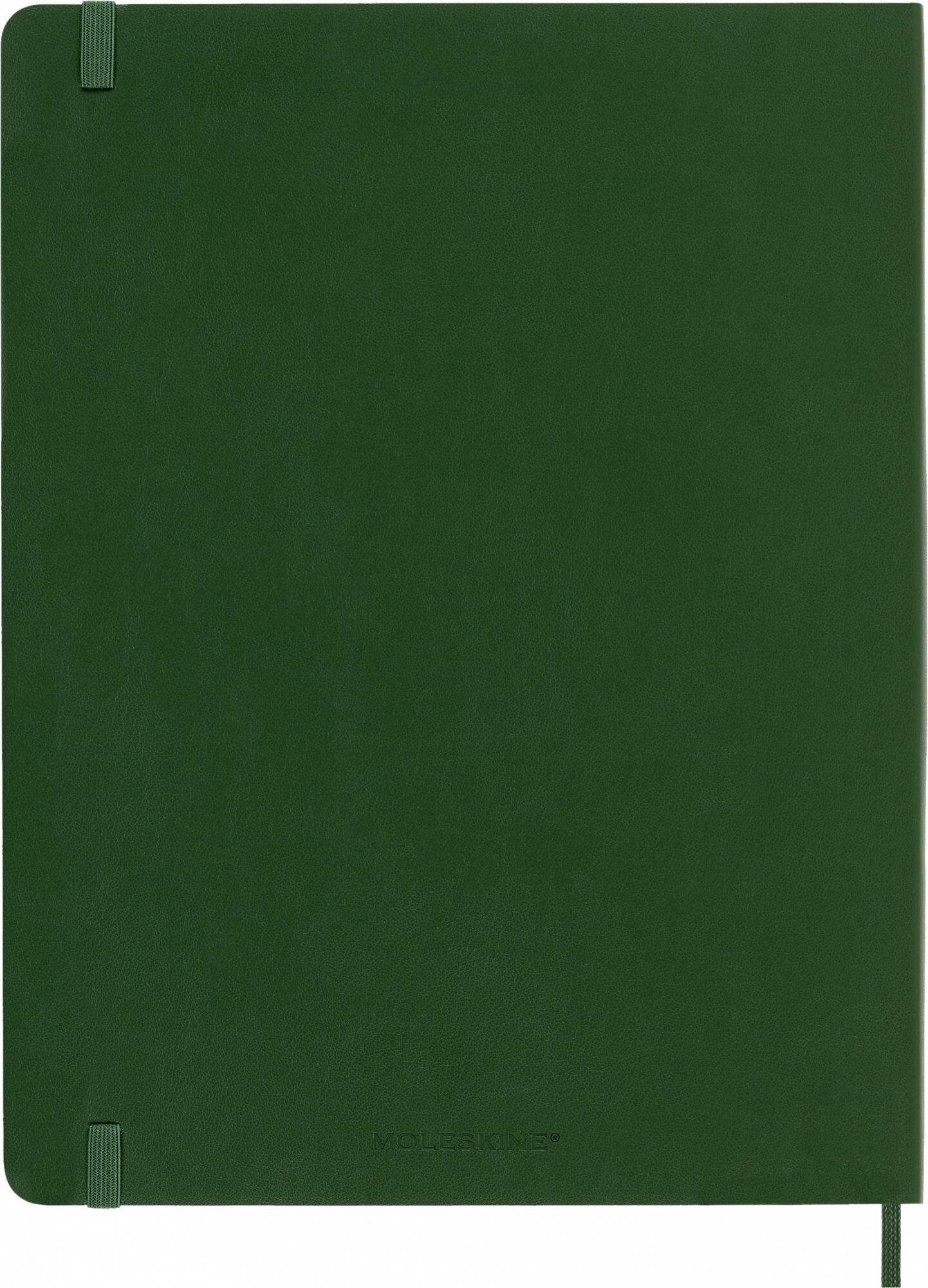 Блокнот Moleskine CLASSIC SOFT XLarge 190х250мм 192стр. нелинованный мягкая обложка зеленый 6 шт./кор. - фото №10