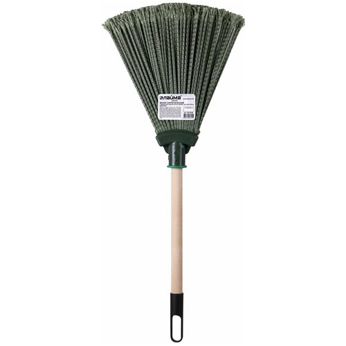 Веник синтетический веерный 29х26 см деревянный черенок 40 см еврорезьба LAIMA EXPERT 601830 в комплекте 1шт 840₽