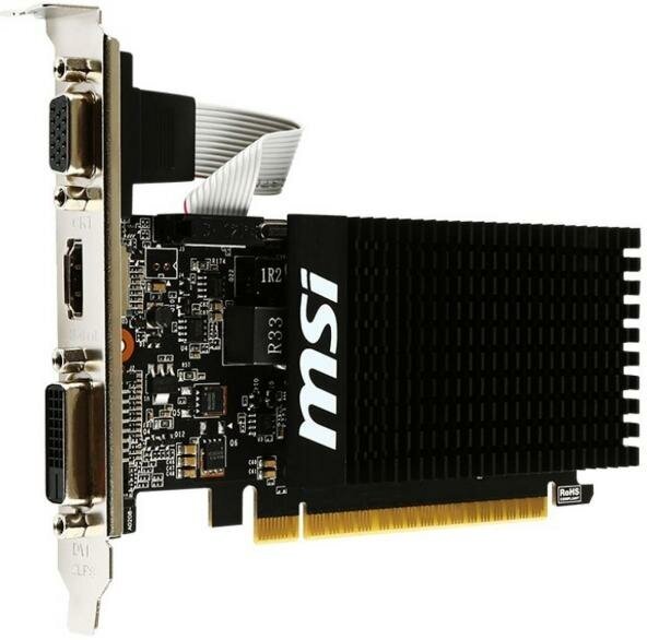 Видеокарта MSI GeForce GT 710 GT 710 2GD3H LP PCI-E 2048Mb GDDR3 64 Bit Retail (GT 710 2GD3H LP)