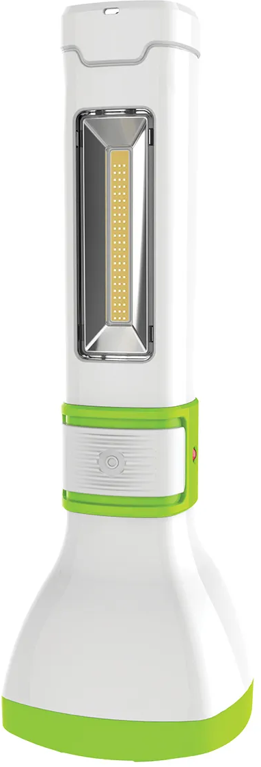 Фонарь светодиодный аккум. 5W LED 3 режима бок. панель COB 3Вт с зарядным устройством KOCAc7035WLED КОСМОС - фото №5