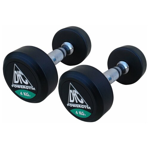 Набор гантелей неразборных DFC Powergym DB002 черный гантели dfc powergym 2 шт по 9 кг