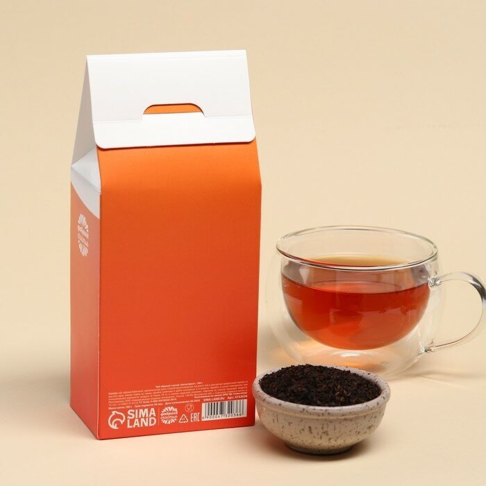 Фабрика счастья Чай чёрный "Антистресс": с ароматом апельсина и шоколада, 100 г - фотография № 10