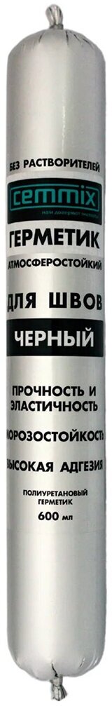 Клей-герметик для швов Cemmix полиуретановый 600 мл черный