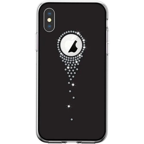 Чехол Devia для iPhone Xs, iPhone X Angel tears Series Crystal, черный