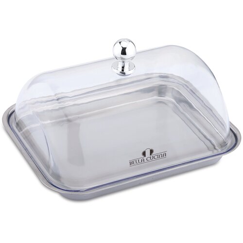 BC-5008 Масленка нерж. сталь + пл. округлая кр.