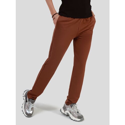 фото Брюки vitacci, размер 48-50 (l), коричневый