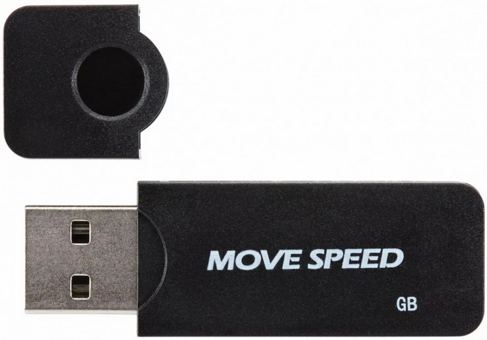 USB Flash накопитель 16Gb Move Speed KHWS1 Black (U2PKHWS1-16GB)