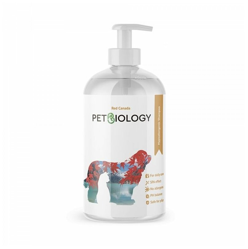 PetBiology Шампунь гипоаллергенный для кошек и собак, Канада, 300 мл, УТ-044492 (1 шт)