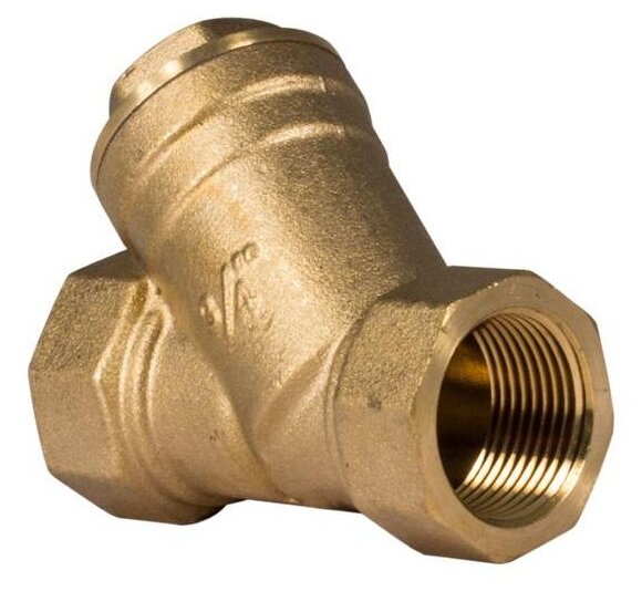 фото Фильтр механической очистки UNIPUMP 22156 муфтовый (ВР/НР), латунь, со сливом