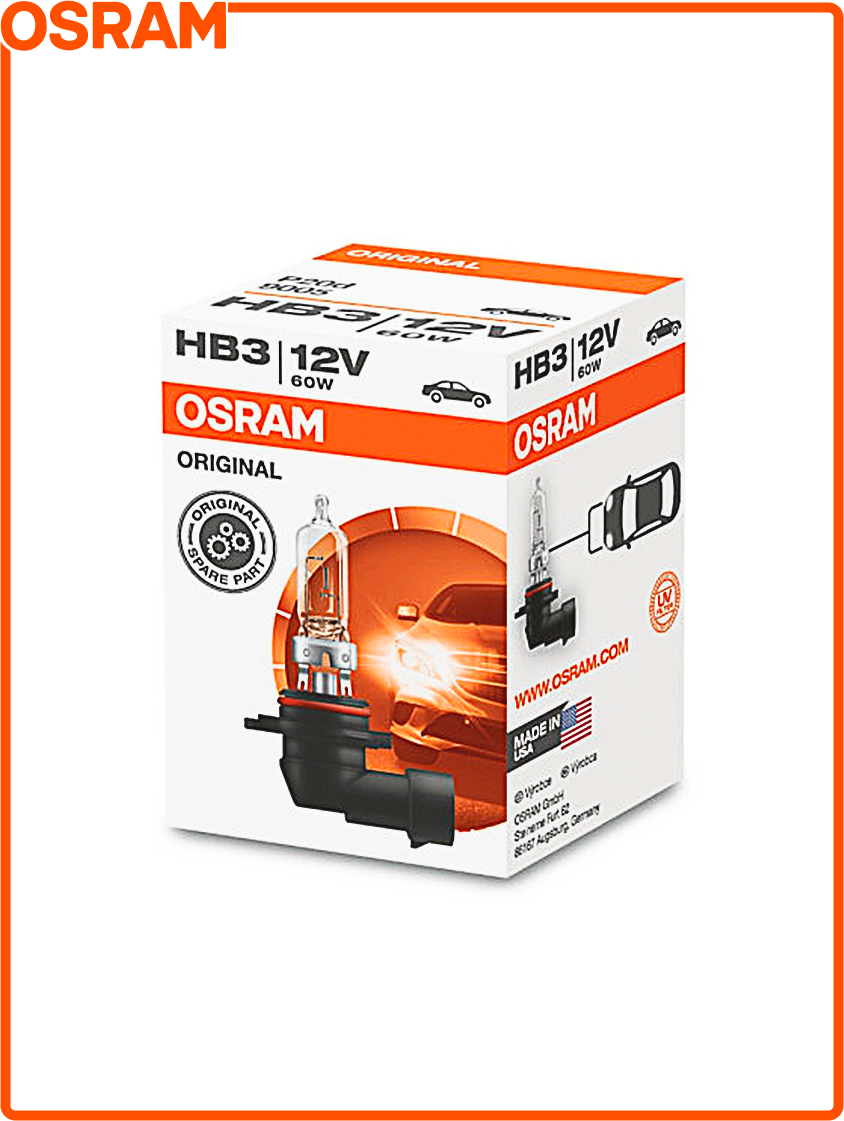 Лампа автомобильная галогенная Osram ORIGINAL LINE 9005 HB3 60W