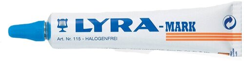 Термостойкая маркировочная паста Lyra-Mark, до 1000°С, 50 мл, синий {L4150051}