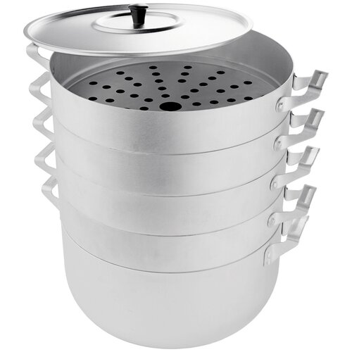 Манты-казан алюминиевый SCOVO, 6 л, 4 сетки