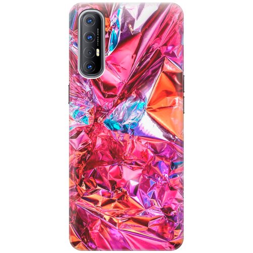 фото Re:pa накладка transparent для oppo reno3 pro с принтом "розовая фольга"