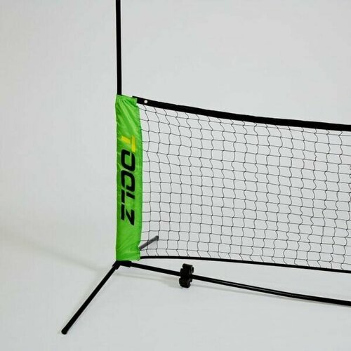 фото Сетка для большого тенниса детская toolz с регулируемой высотой, 3м х 0,8 м / 1,6 м, черная