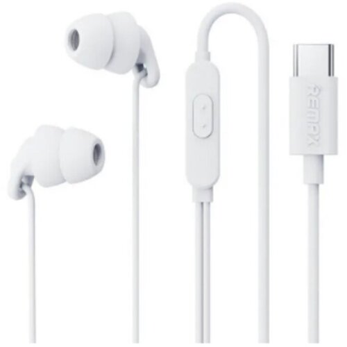Наушники внутриканальные Remax RM-518a Wired Sleep Type-C цвет белый 47400₽