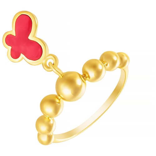 фото Element47 кольцо из серебра 925 пробы с эмалью hap-003r1_ko_enam_yg, размер 17