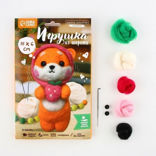 Игрушка из шерсти «Милый корги»