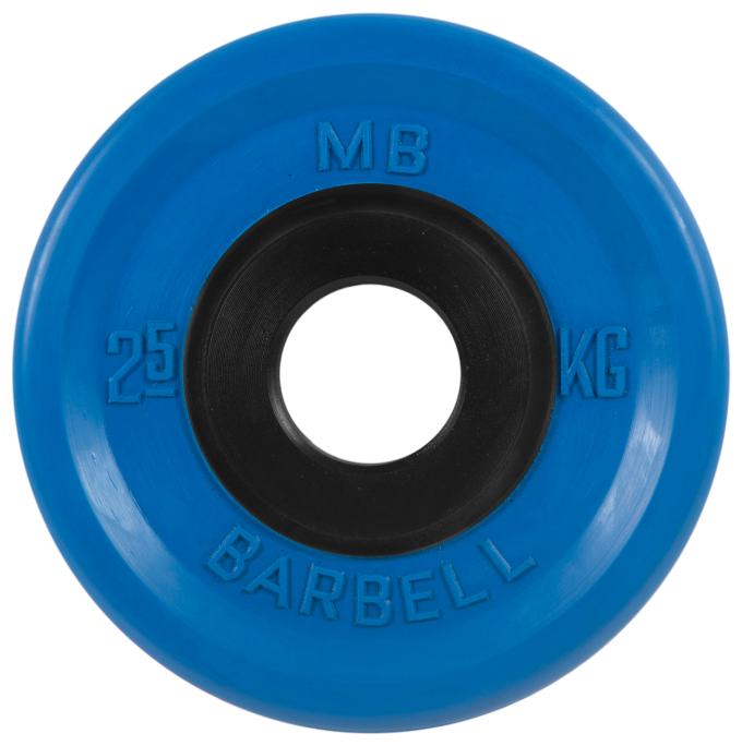 Диск олимпийский d 51 мм цветной 2,5 кг (синий) MB-PltCE-2,5