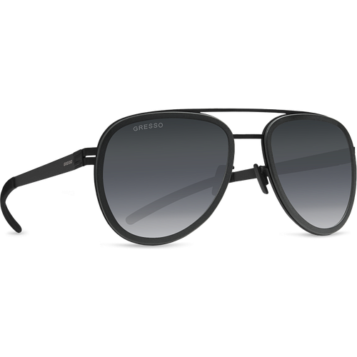 Солнцезащитные очки Gresso, авиаторы, с защитой от УФ, фотохромные, для мужчин, черный