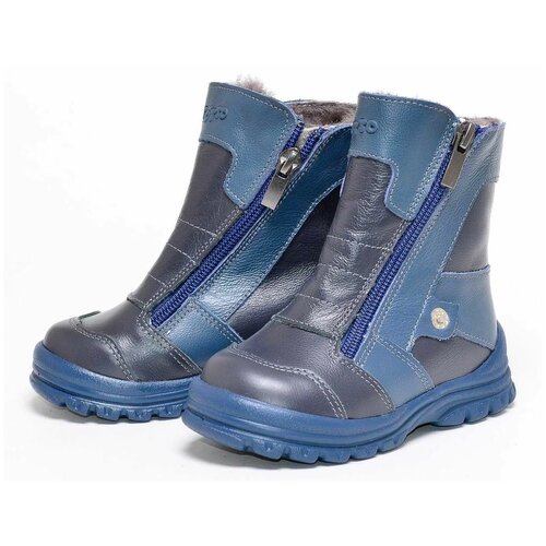 фото Сапоги зимние тотто синие с супинатором, размер 21
