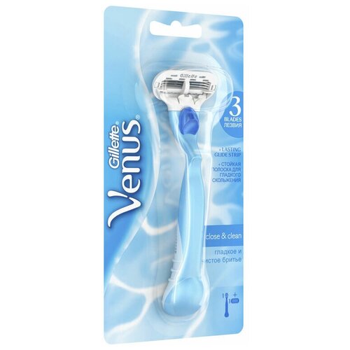 Бритва с 1 сменной кассетой Gillette Venus, 1+1 шт.