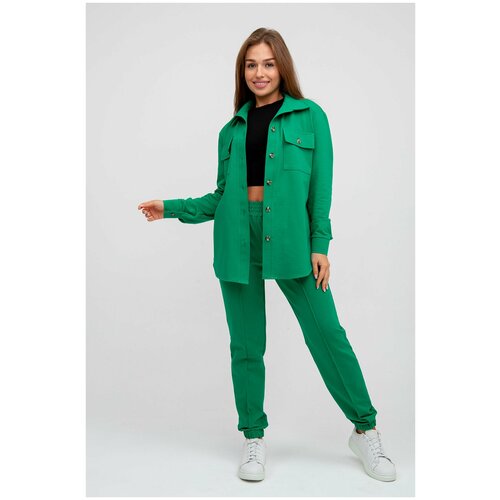 фото Костюм modellini, размер 52, зеленый