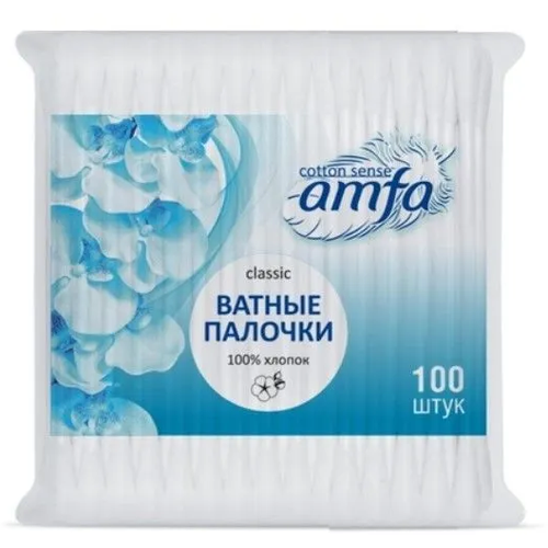 Ватные палочки AMFA пакет, 100 шт