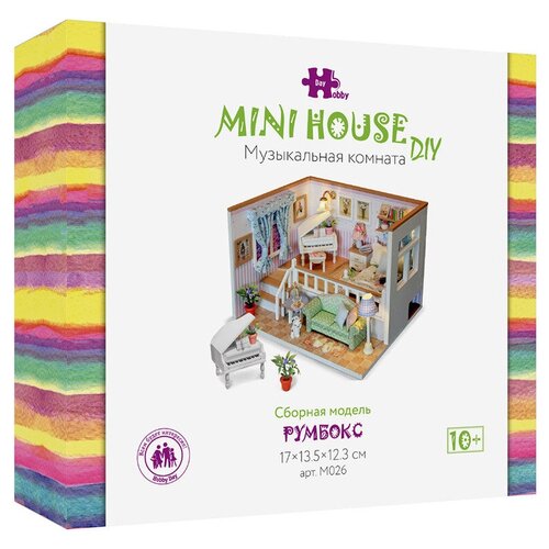 Румбокс. Интерьерный конструктор DIY MINI House Музыкальная комната, M026. Полностью русифицировано. румбокс интерьерный конструктор diy mini house музыкальная комната m026 полностью русифицировано