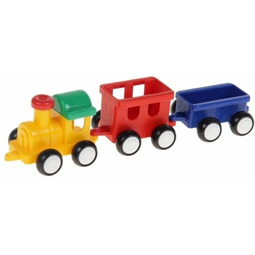 Пластиковая модель машинки Паровозик для детей, игрушка для песочницы, локомотив + 2 вагона