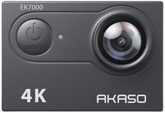Экшн-камера AKASO EK7000, 3840x2160, 1050 мА·ч, чёрный