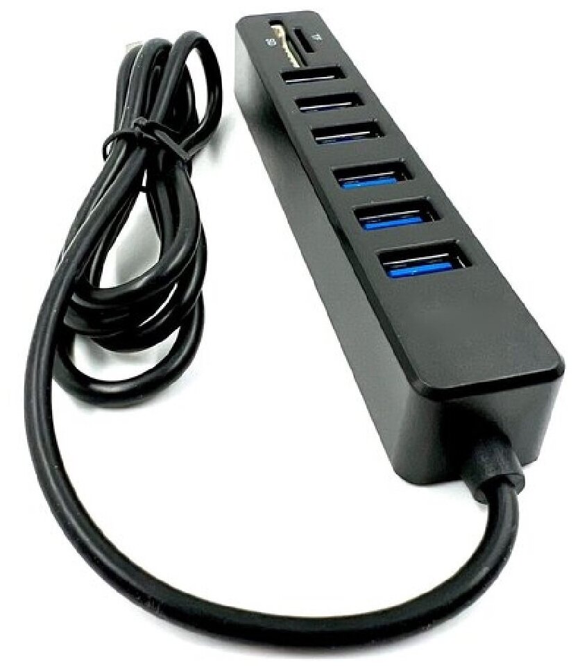 USB HUB 6 (концентратор) + карты памяти SD / TF / картридер USB разветвитель переходник адаптер