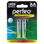 Аккумулятор AA - Perfeo 1800mAh PF AA1800/2BL (2 штуки) - изображение