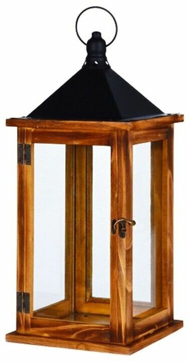 Винтажный подсвечник-фонарь грац, деревянный, 41 см, Koopman International CAT300040-2