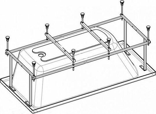 Ванна Roca UNO 160х75см, без монтажного комплекта (ZRU9302869)