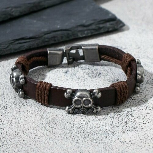 фото Браслет, металл, размер 22 см, черный нет бренда