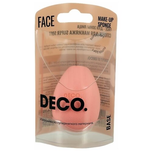 Спонж для макияжа `DECO.` BASE мягкий super soft аксессуары для макияжа deco спонж для макияжа correct мягкий super soft без латекса