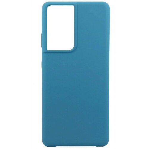 Накладка силиконовая Silicone Cover для Samsung Galaxy S21 Ultra G998 синяя
